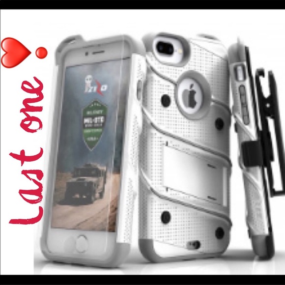 Bolt Accessories - 🔴White iPhone 7+ Rugged Case- FINAL PRICE
